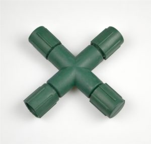 4 Way Coax Splitter - TruLit Pro Coaxial Connection - Green