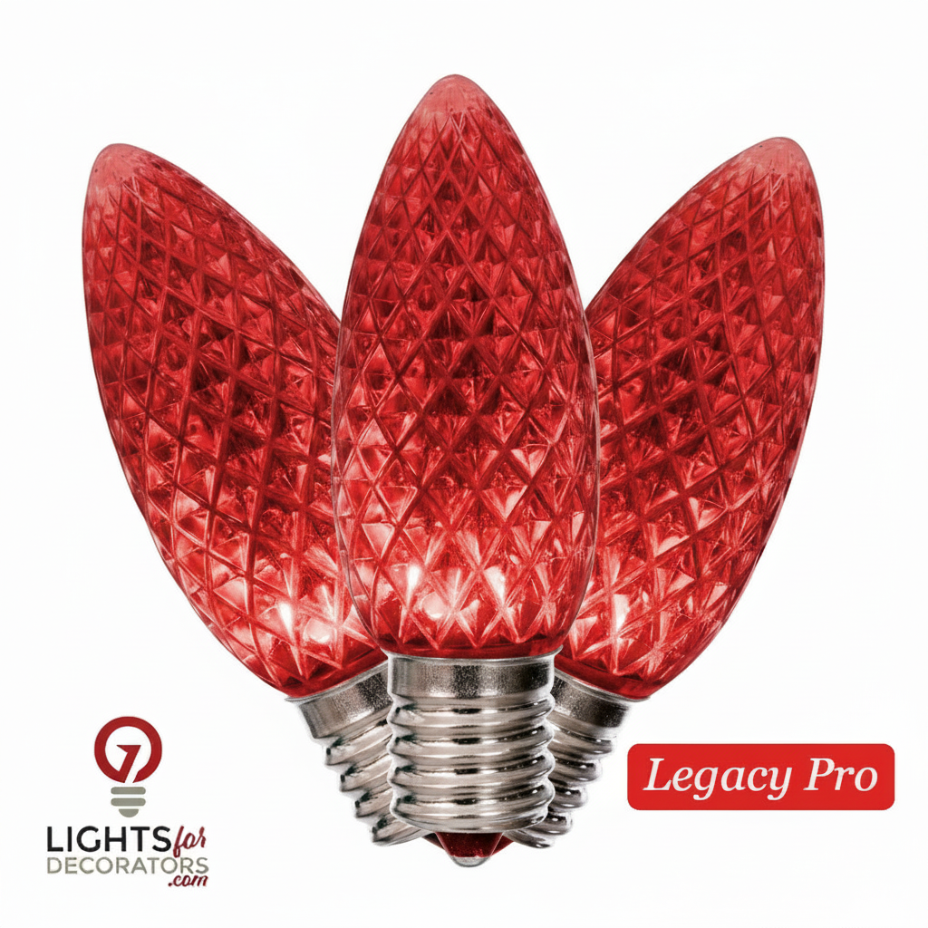 LED C9 SMD Bulb - RED Red- LegacyPro — view 1
