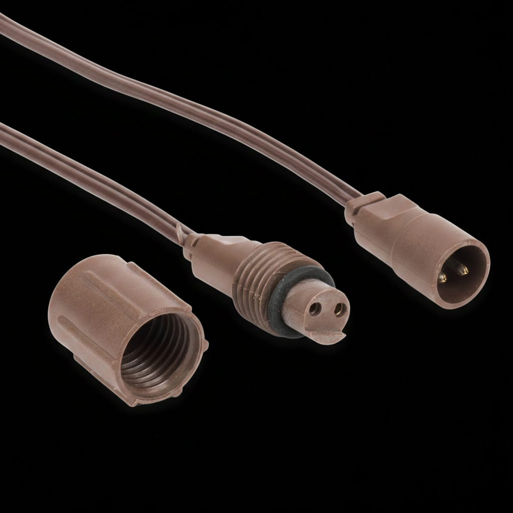 6' Brown FestivePro Coaxial Extension 6'- Brown — view 2