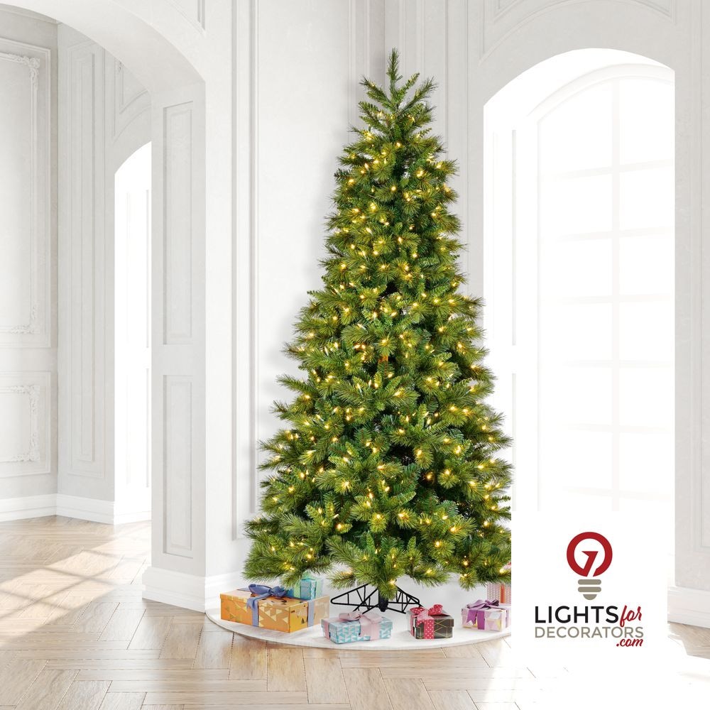9' x 57" Brighton Pine Christmas Tree - 900 Warm White LED Lights 9' x 57" — view 3