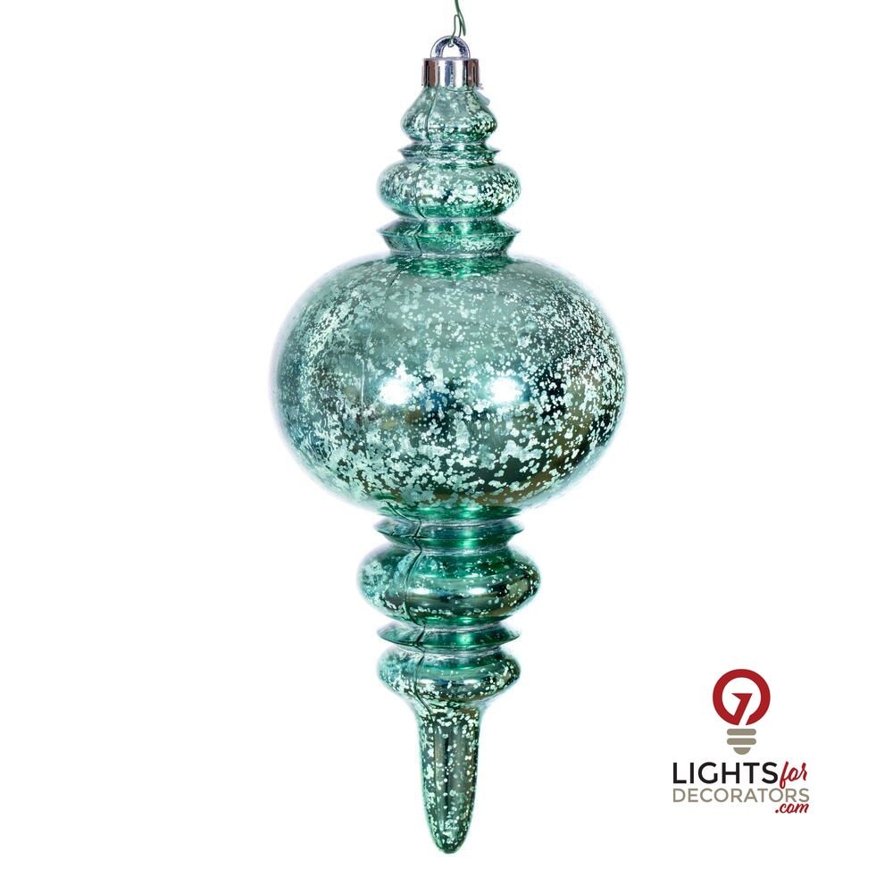 13" Mercury Finial Ornament - Seafoam Green Seafoam Green — view 1