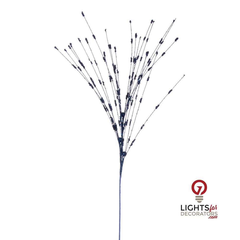 36" Berry Glitter Spray - Set of 6 - Midnight Blue