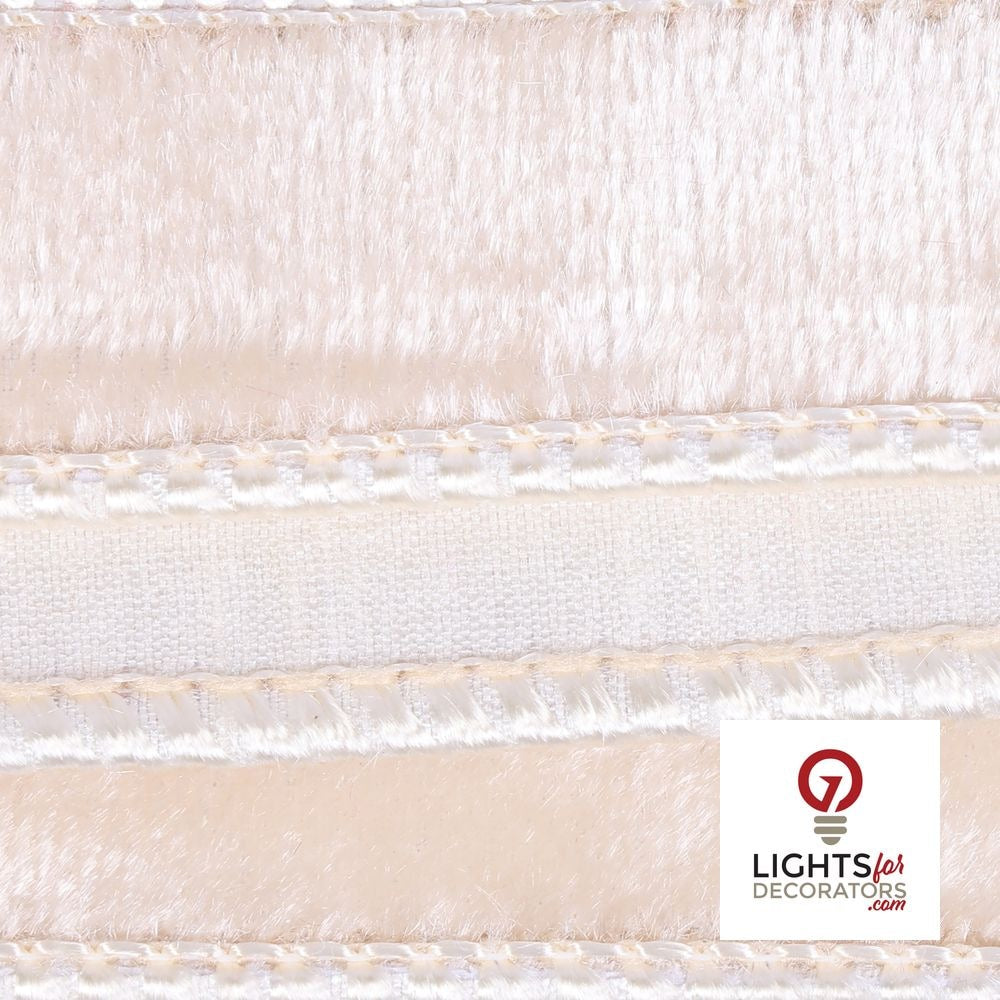 1" Ribbon - Velvet Dupion - 10 Yard Roll - Ivory — alternate view