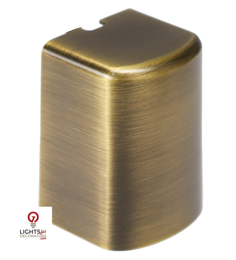 Brass Fence/Wall Light, Antique Bronze, 3W LED (2700K/3000K) — view 2