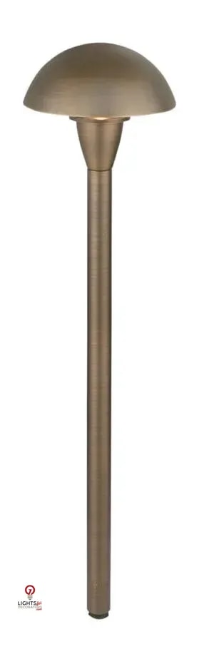 Brass Mushroom 18" Stem, Antique Bronze, No Lamp — view 1