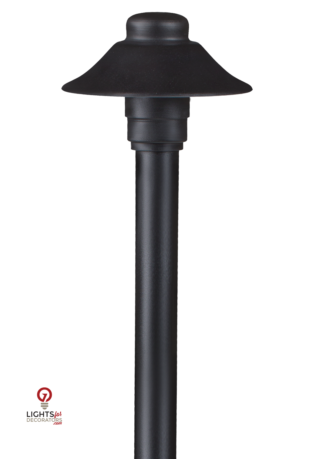 Aluminum Mini Umbrella, 18" Stem, Black, No Lamp — view 2