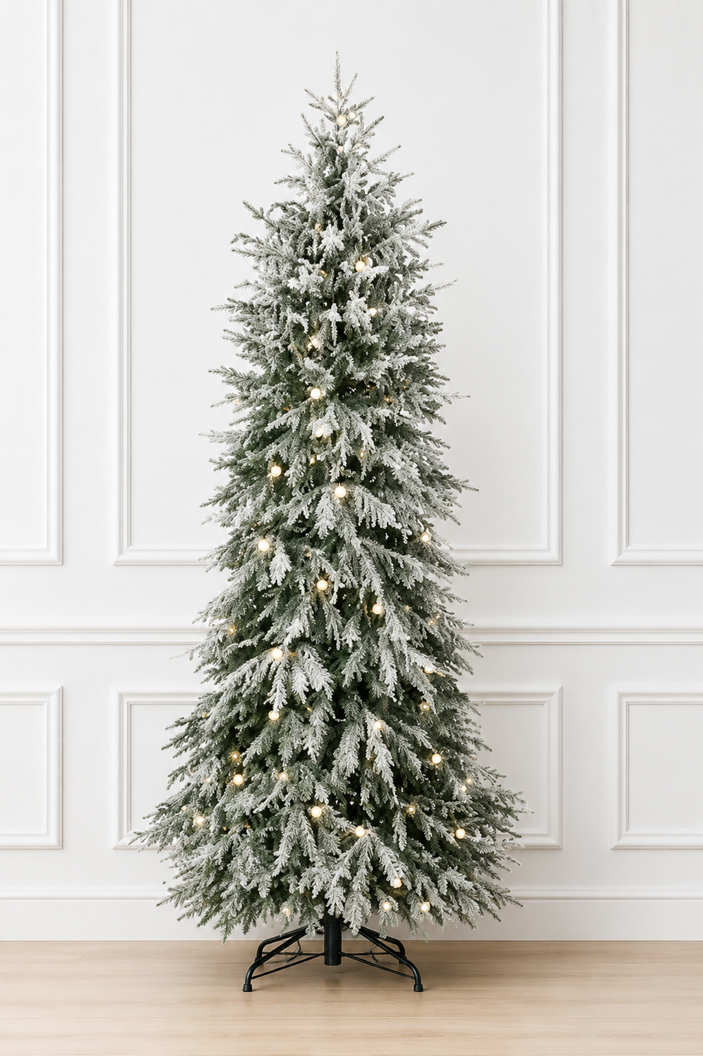 7.5' Snowy Norfolk Christmas Tree -750 Multi Function LED Lights + 63 G40 — view 2