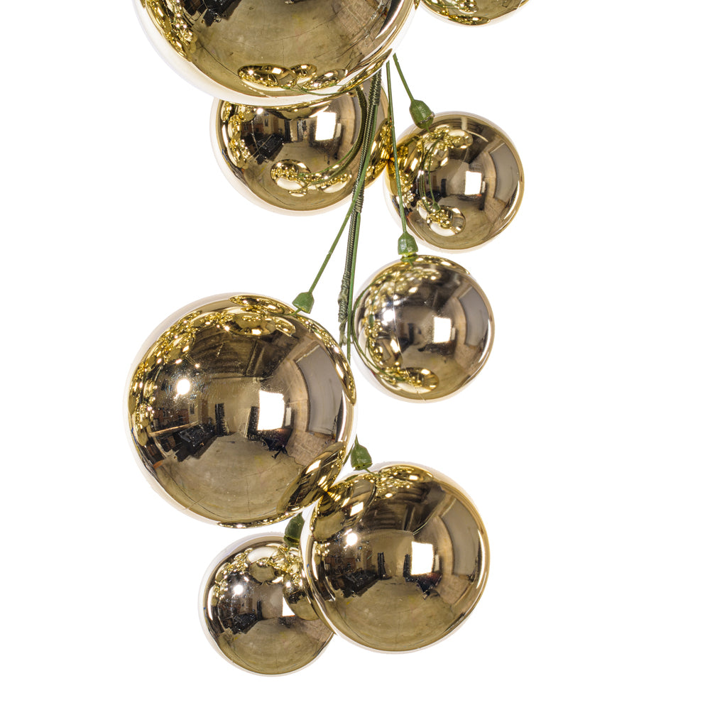 6' Ball Branch Garland - Champagne — view 3