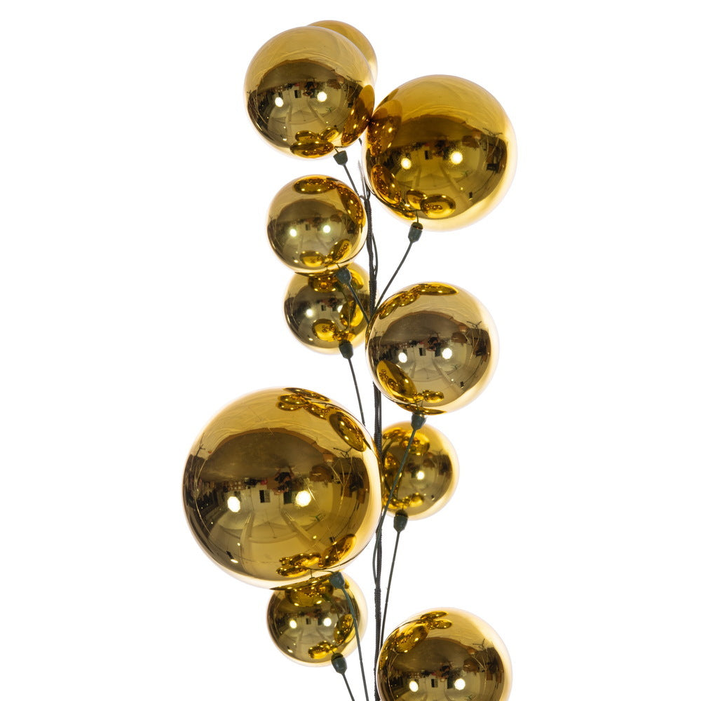 6' Ball Branch Garland - Gold — view 2