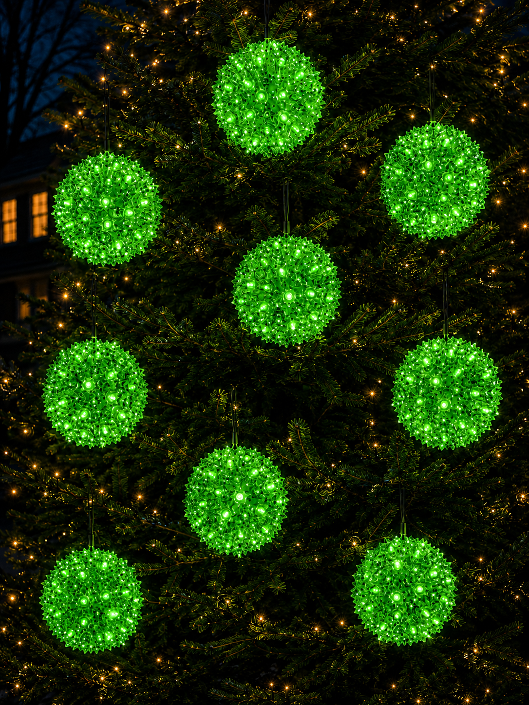 6" Green Starlight Sphere - Steady — view 2