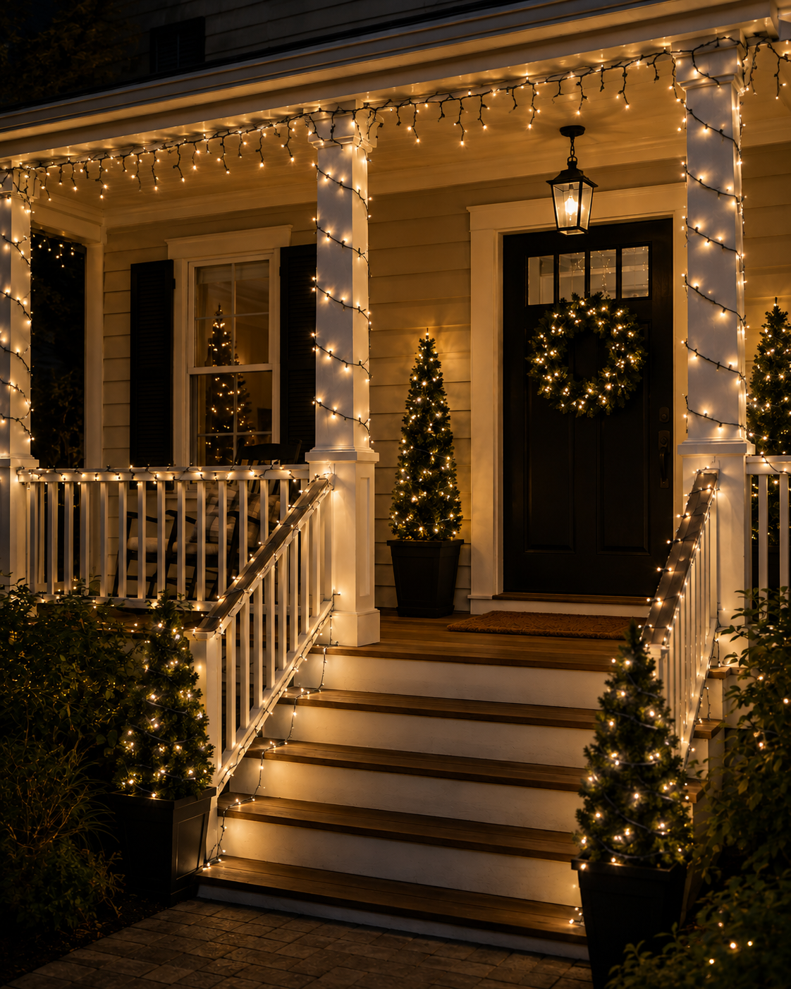 Warm White 5MM Cluster LED Light Set - 500 Lights - 12.3' - Green Wire — view 3