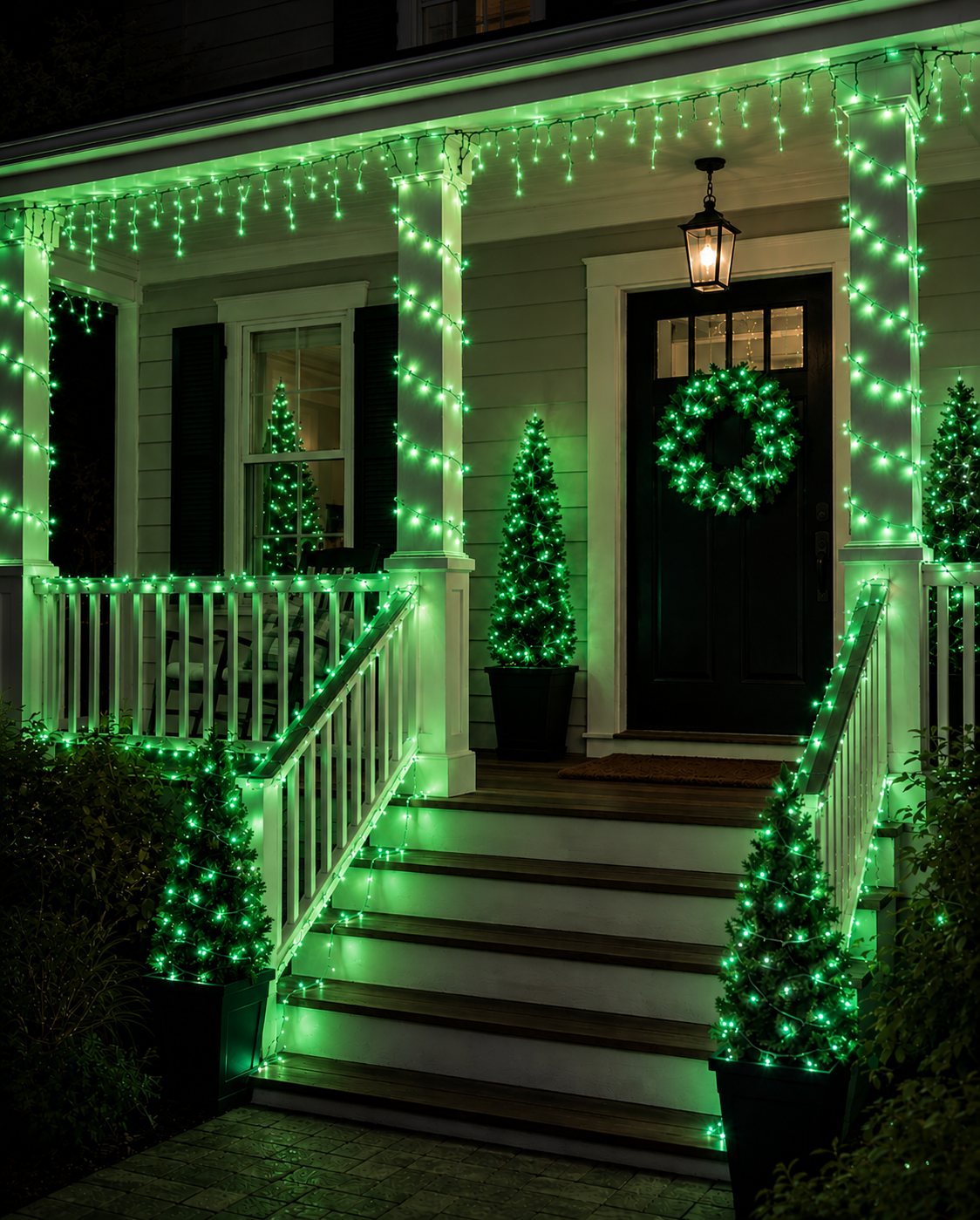 Green 5MM Rice LED Light Set - 500 Lights - 36' - Green Wire — view 3