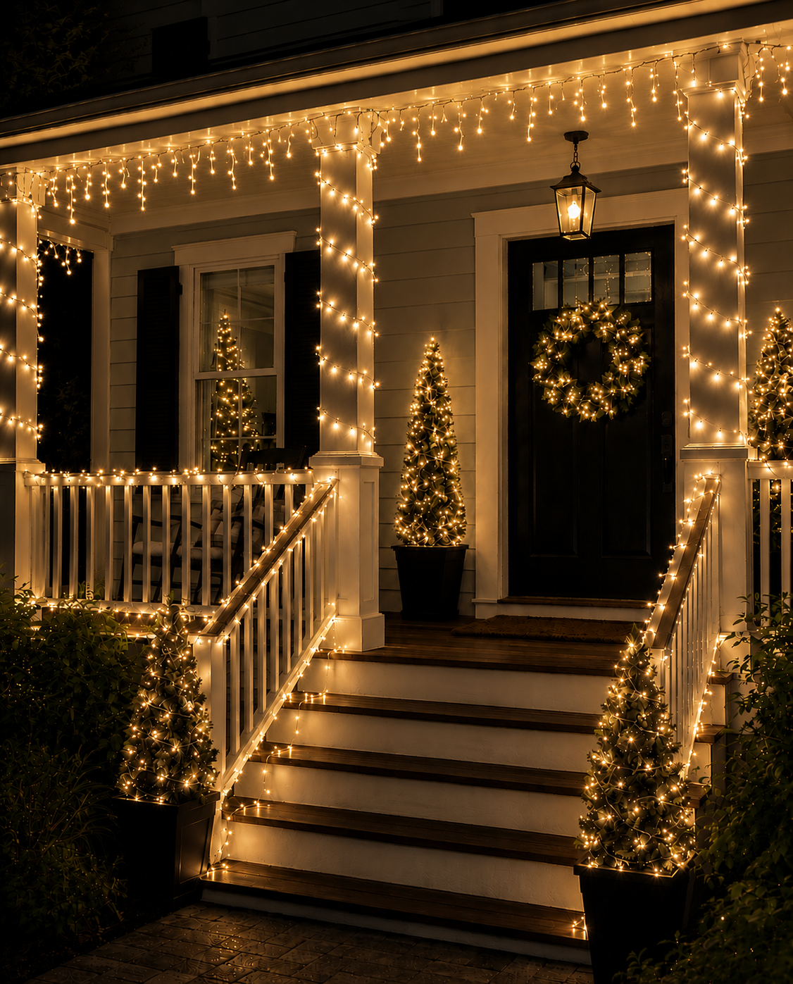 Warm White 3MM Rice LED Light Set - 500 Lights - 36' - Green Wire — view 3