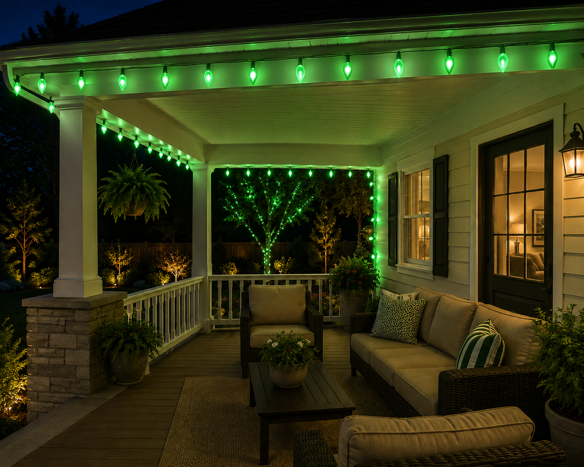 Green C6 LED Light Set - 50 Lights — view 2