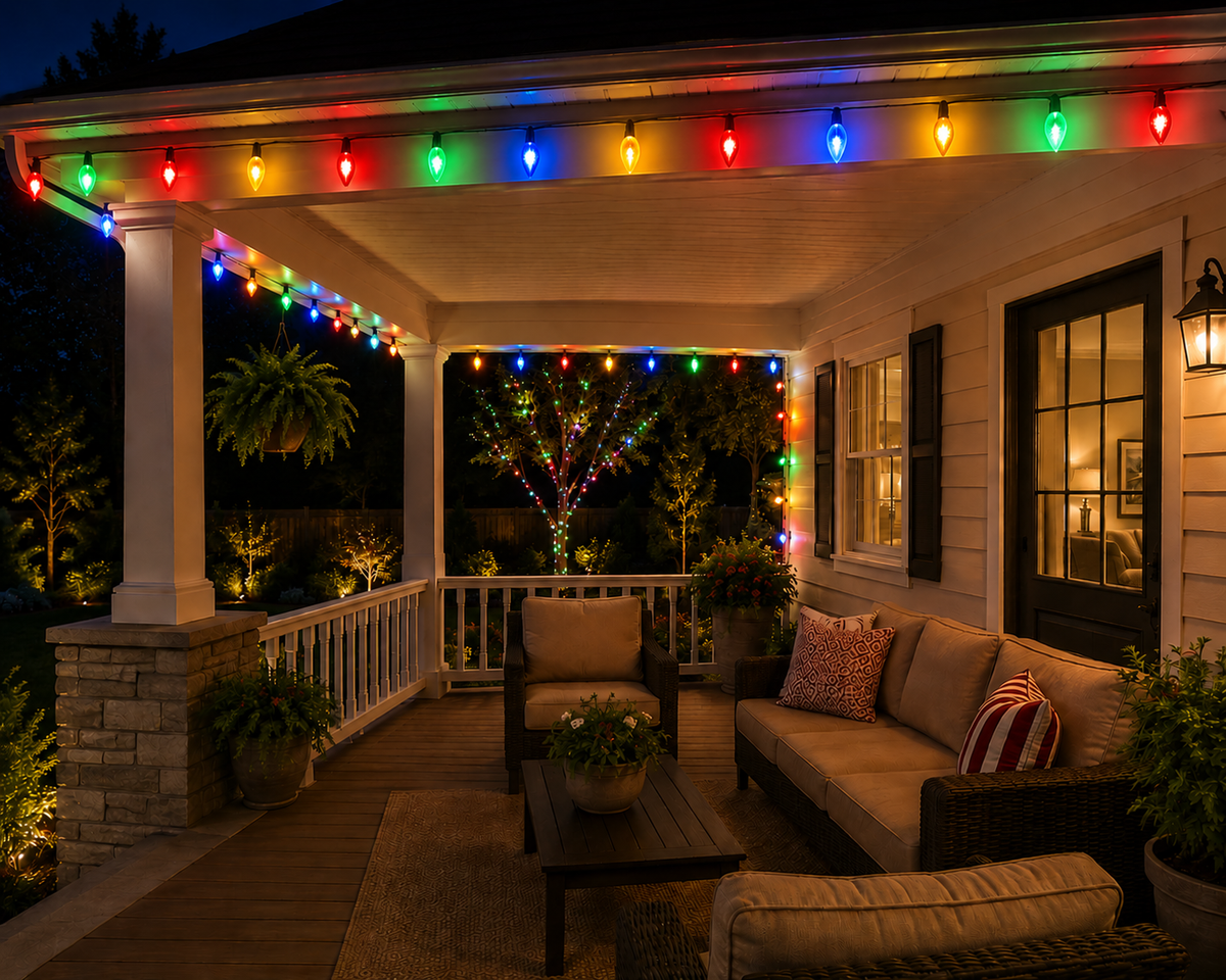 Multicolor C6 LED Light Set - 50 Lights — view 2