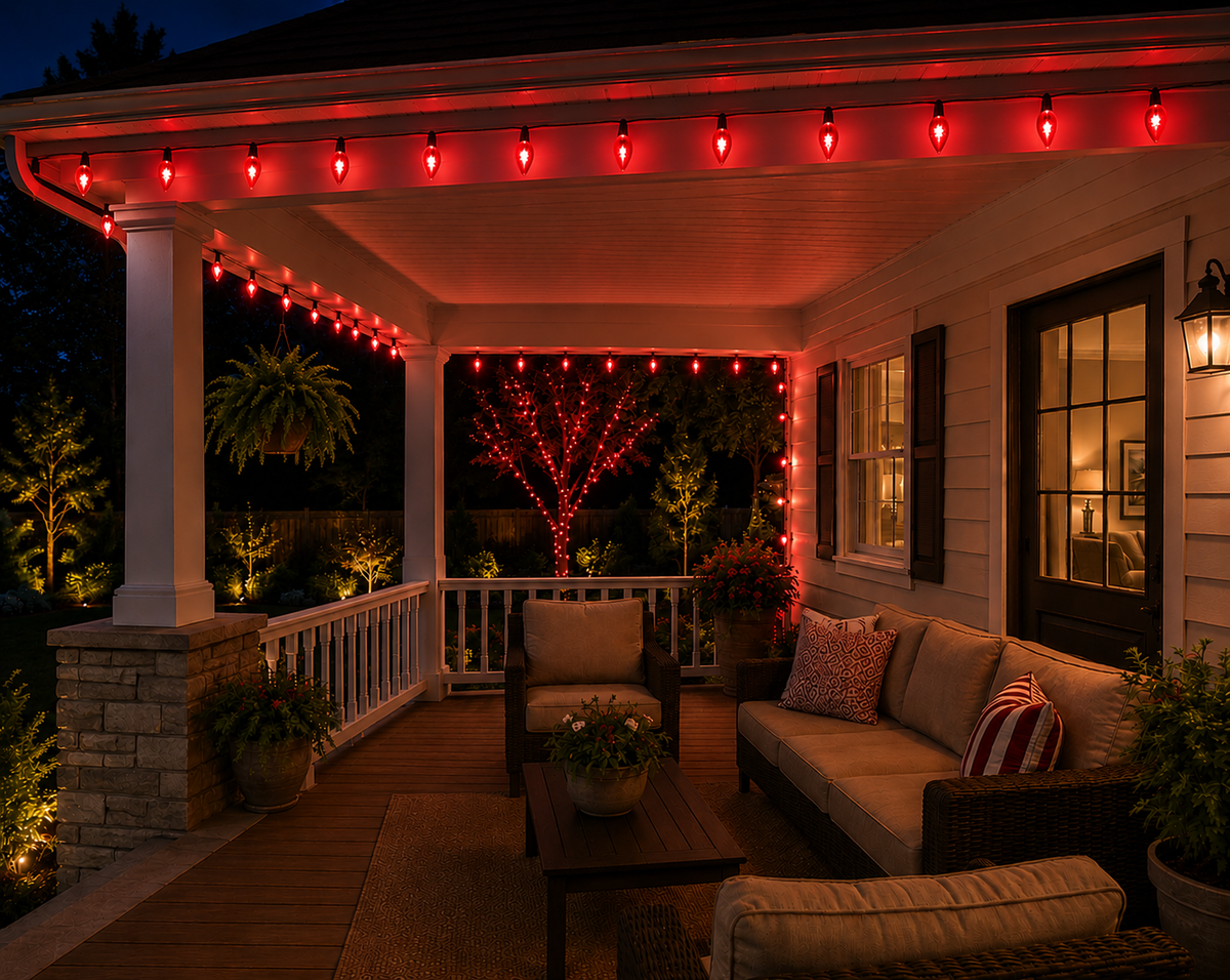 Red C6 LED Light Set - 50 Lights — view 2