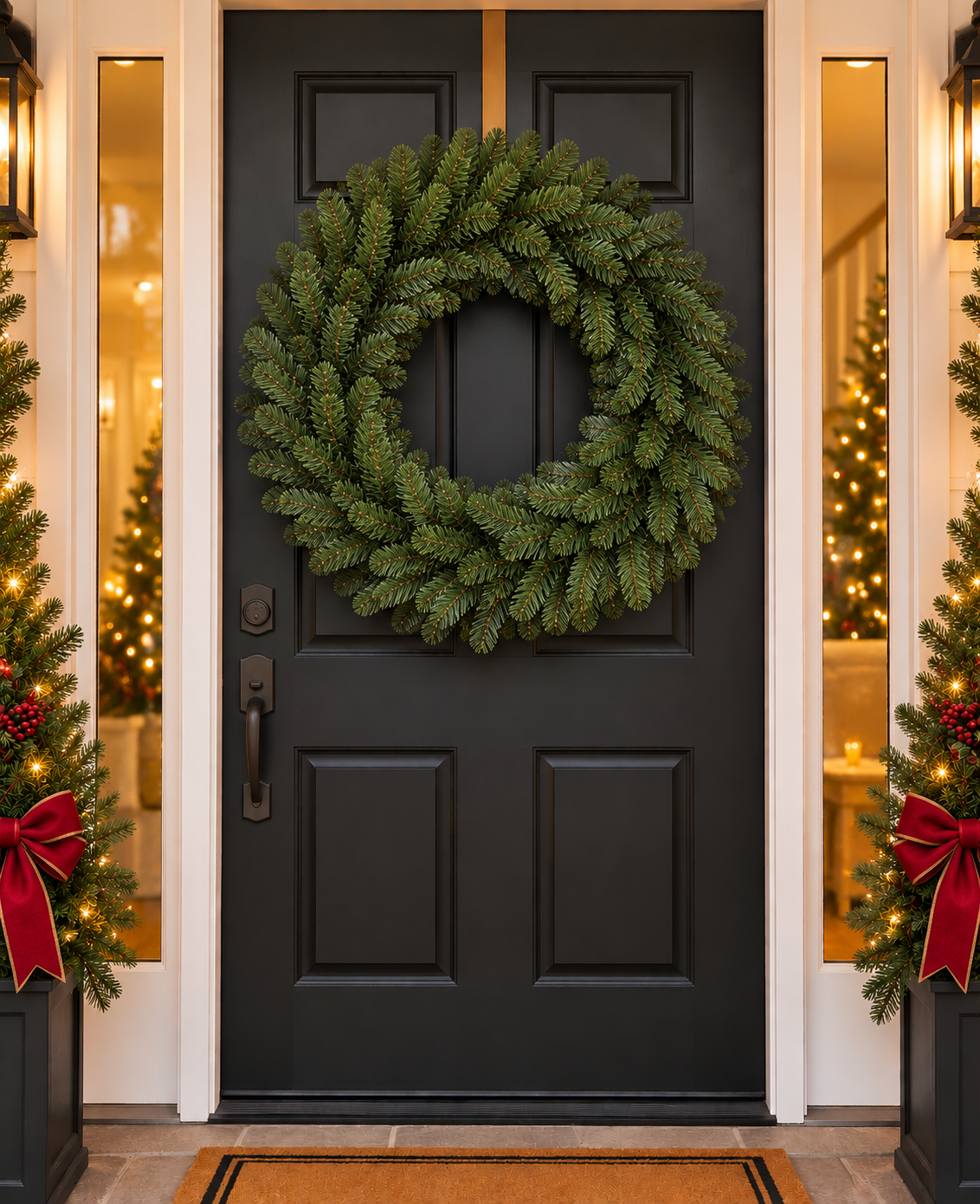 36" Unlit Deluxe Oregon Wreath — view 2