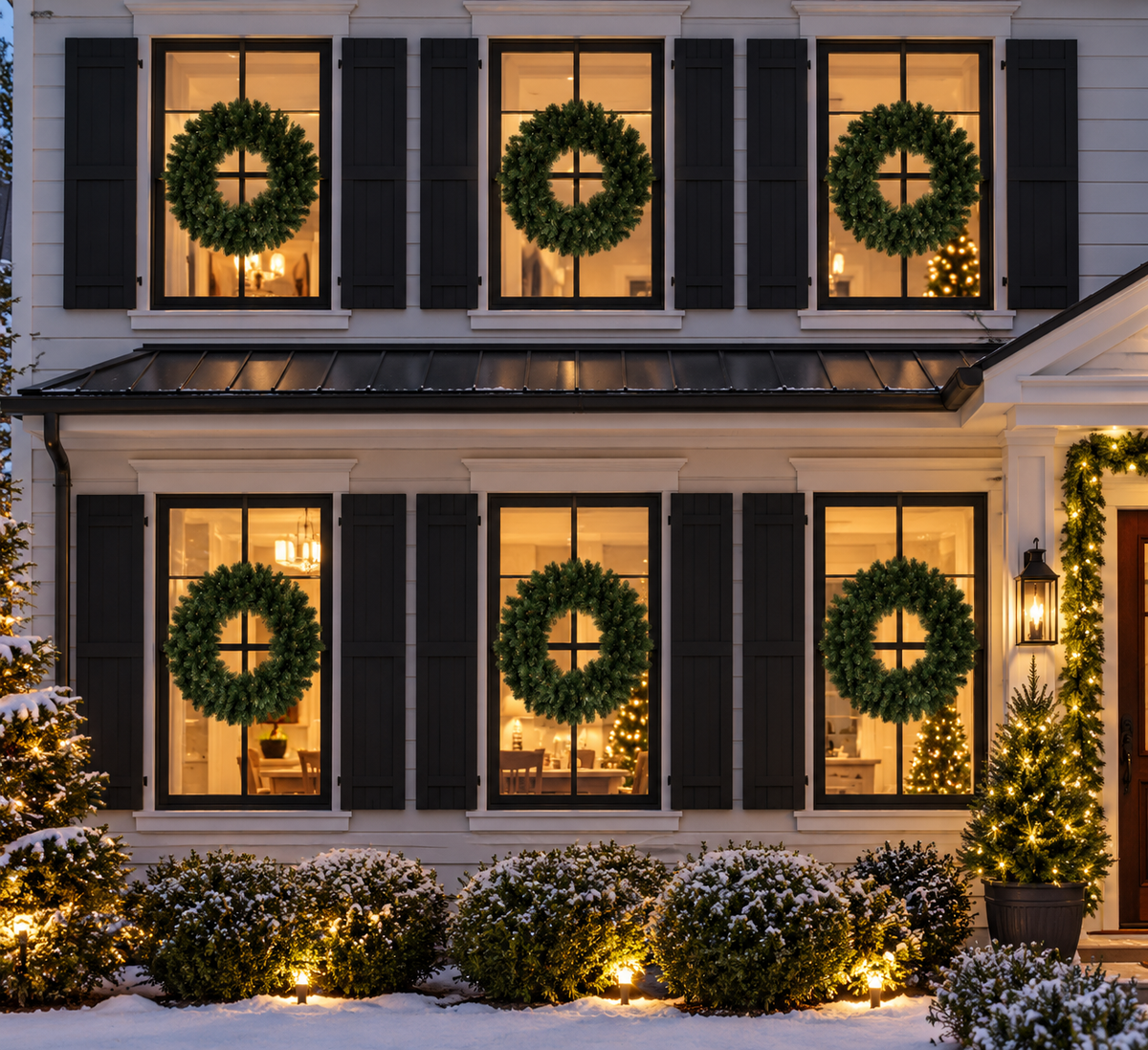 24" Unlit Deluxe Sequoia Fir Wreath — view 2