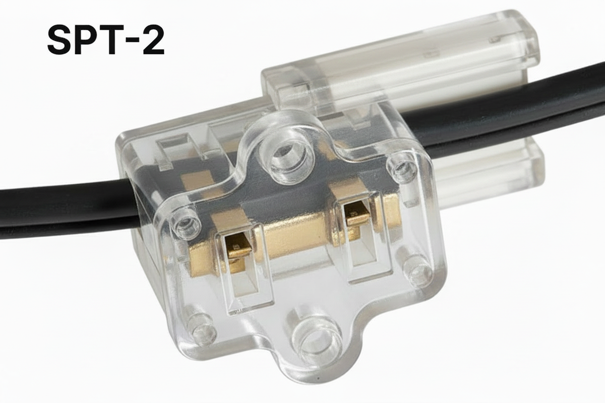 Clear Female Slide-On Plug - SPT2 — view 1