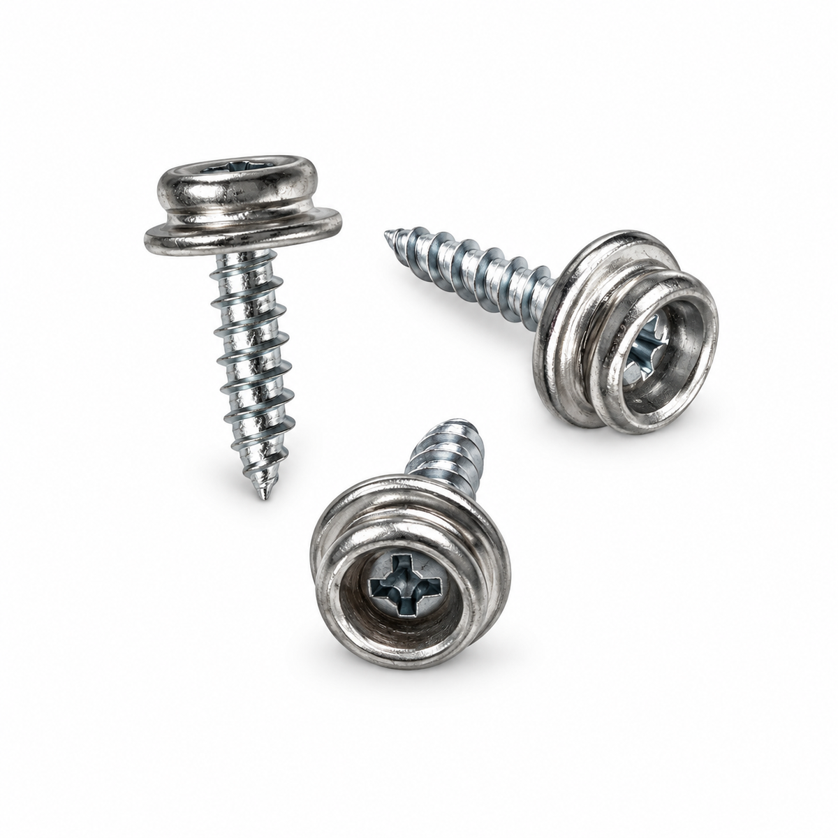 Silver Snap System Stainless Screw Mount - 25 Pack — view 1