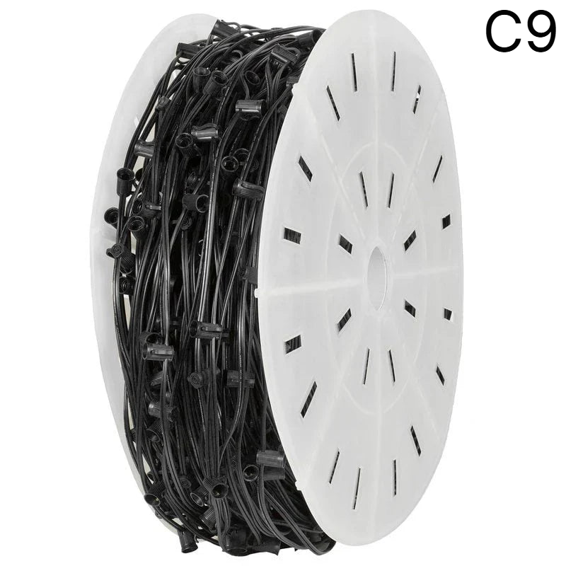 C9 Socket Cord - 1000ft spool - 24" Black — view 1