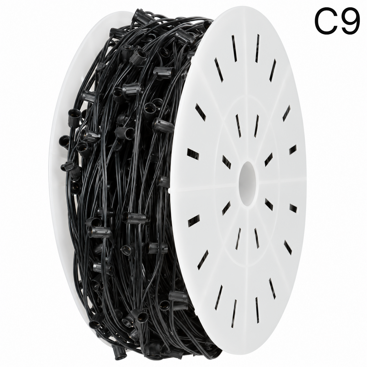 Black C9 Socket Wire Roll - SPT1 - 15" Spacing - 500' — view 1