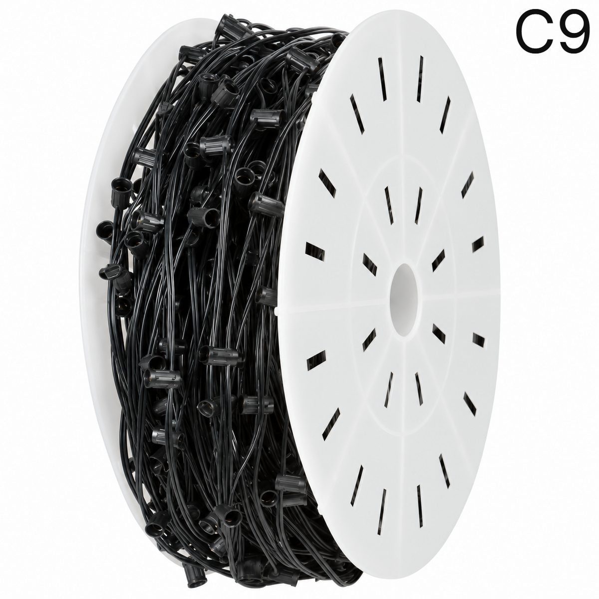 Black C9 Socket Wire Roll - SPT2 - 15" Spacing - 1000' — view 1