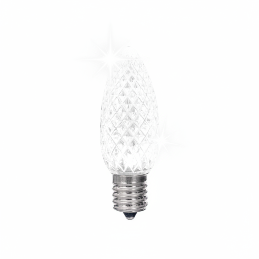 Warm White LED C9 - Holy Cow Faceted Bulb - Twinkle — view 2
