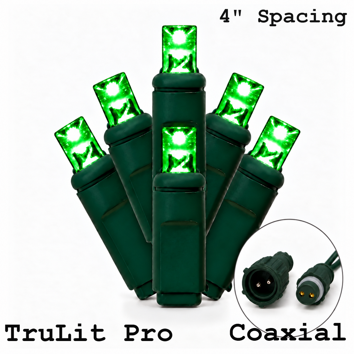 LED 5MM Light Set - Green TruLit Pro Coaxial Connection- Steady Function — view 1