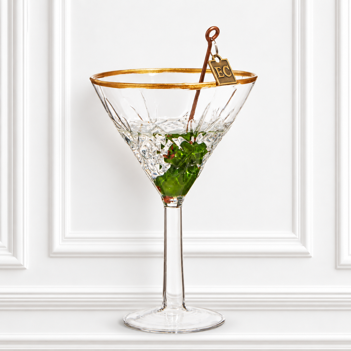 4.75" Elegant Martini Ornament