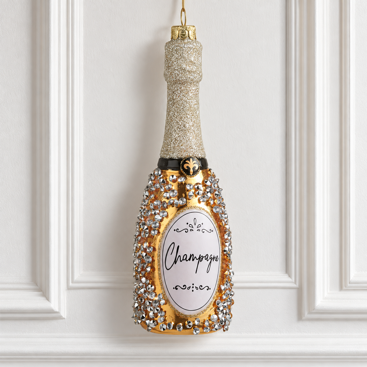 6.25" Champagne Bottle Ornament