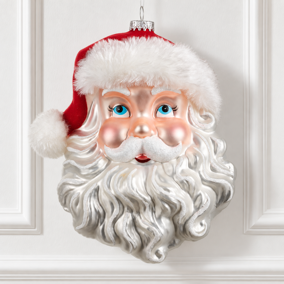 7" Santa Head Ornament
