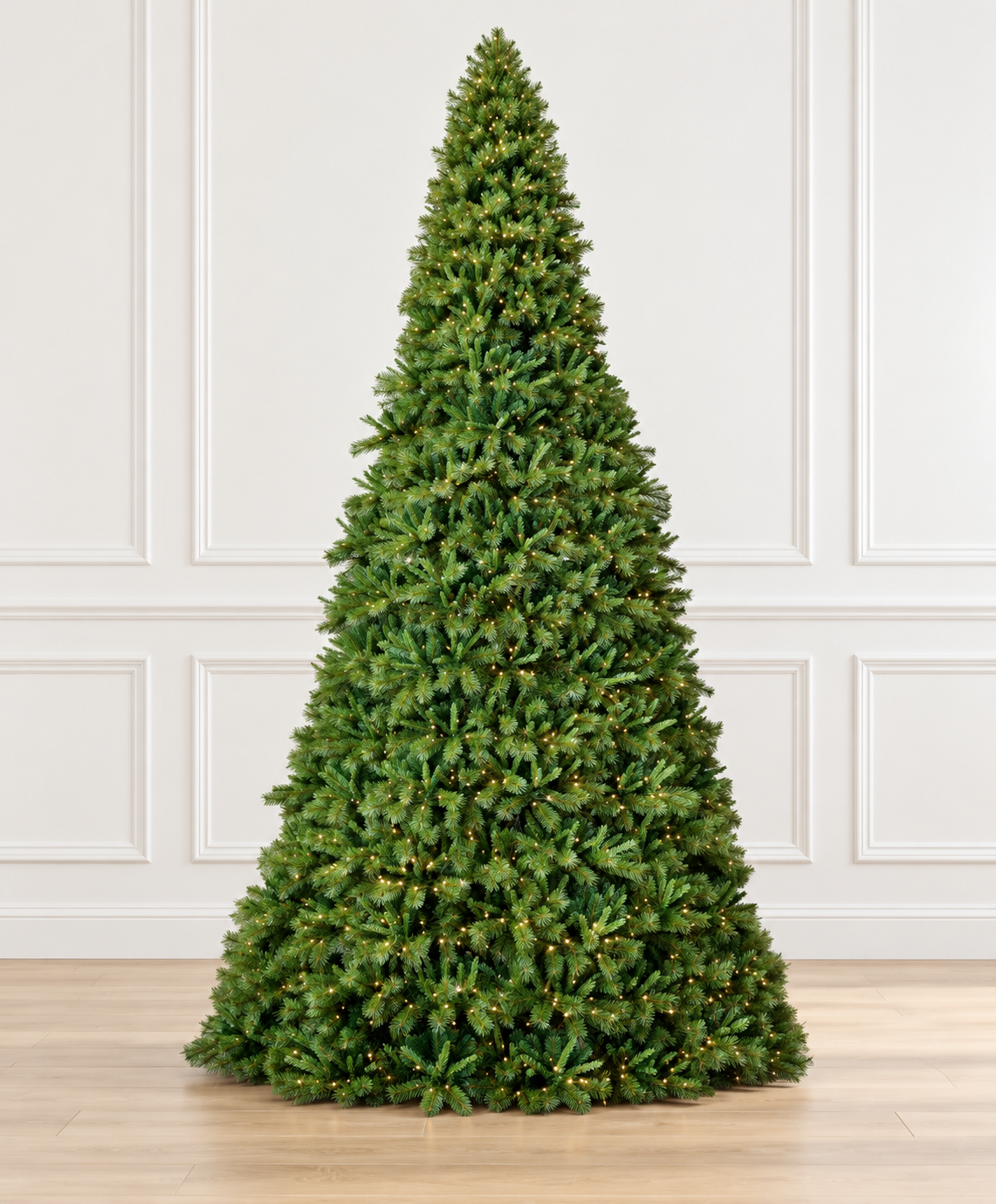 20' x 130" Belgium Mix Tower Christmas Tree - 6,000 Warm White Lights — view 1