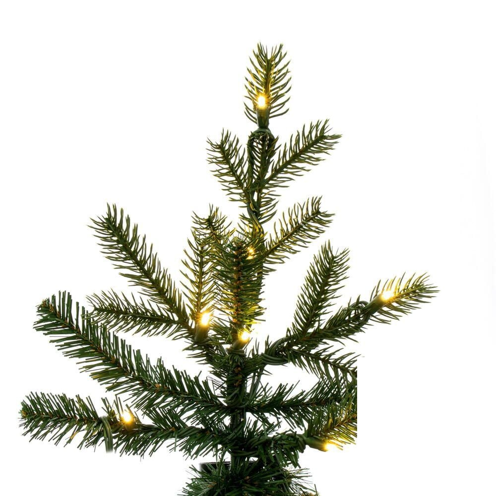 9' x 73" Balsam Pine Upside Down Christmas Tree - 1,400 Warm White LED Lights — view 4
