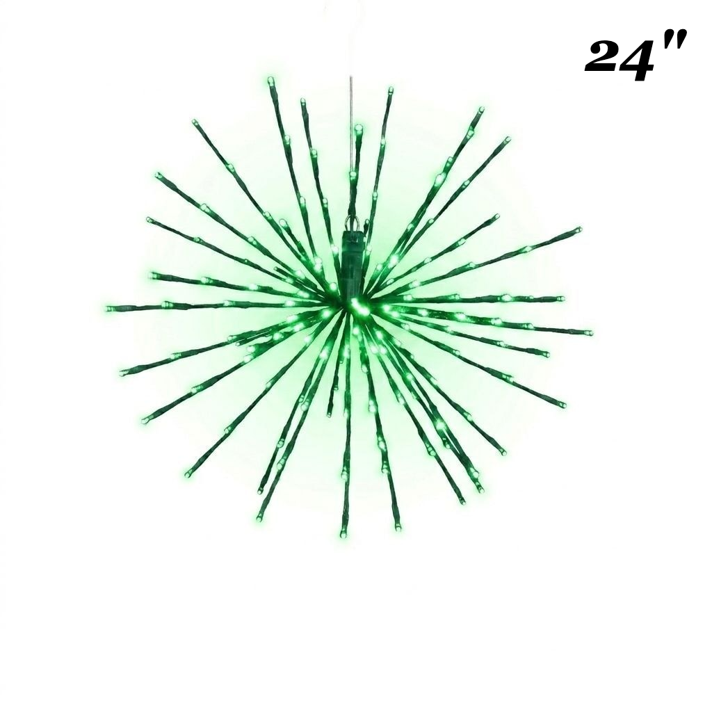 24" Green LED Spritzer - Steady - Green Frame — view 1