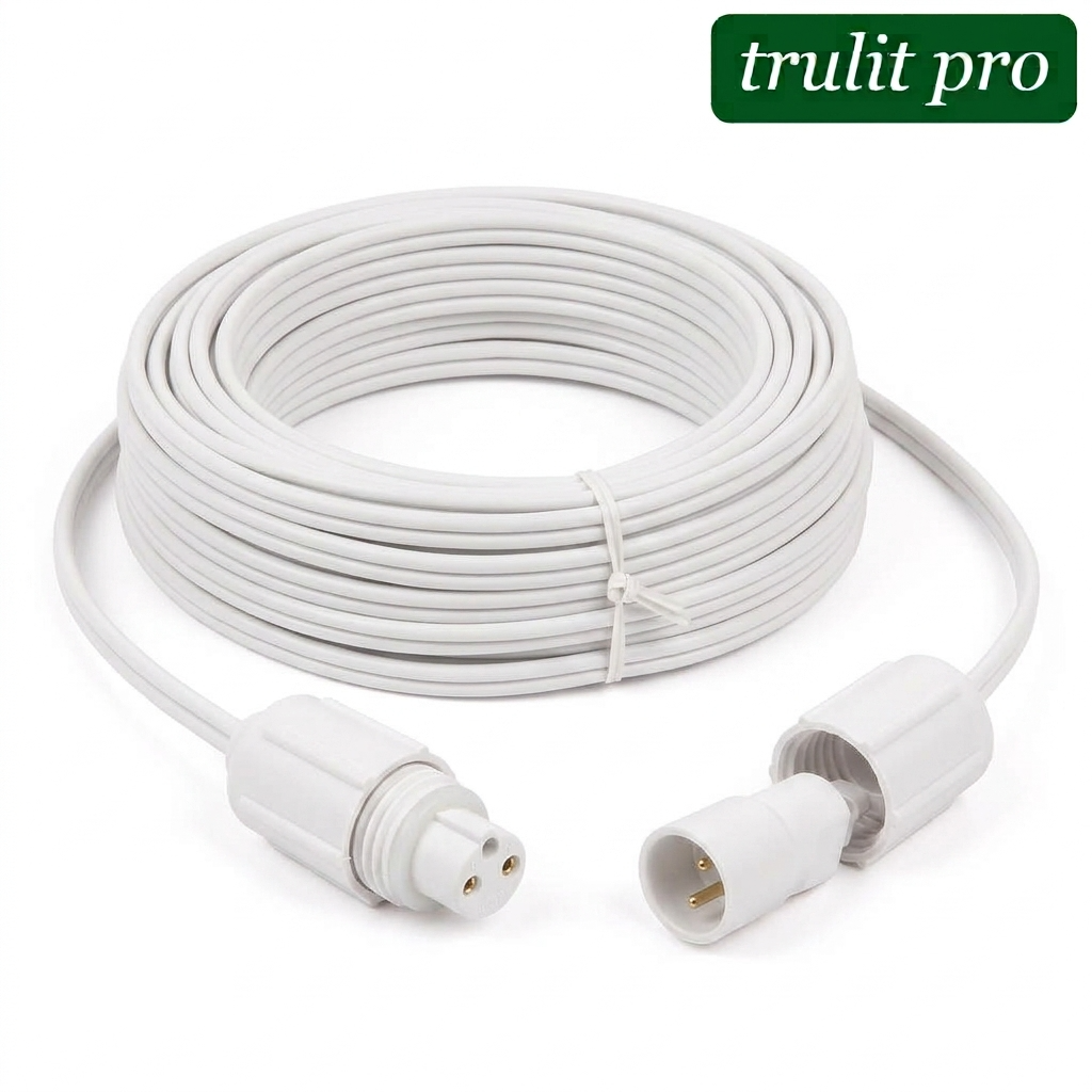 50' White TruLit Pro Coaxial Extension — view 1