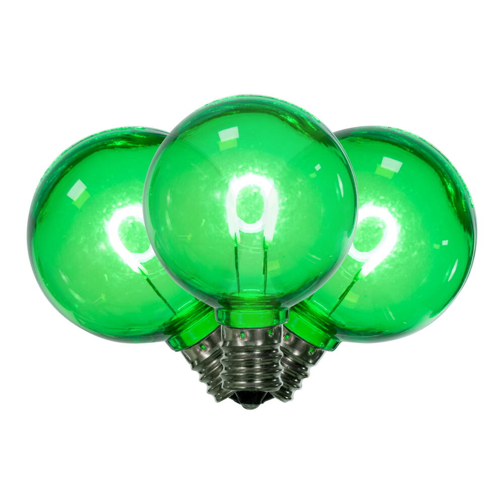 Green LED G40 - Arched Filament Bulb - Steady Green — view 1
