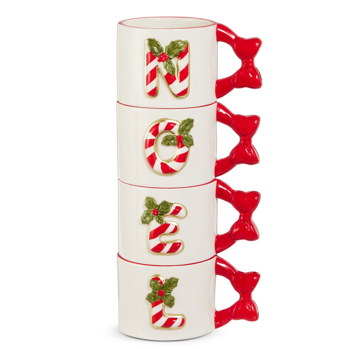 5.5" Noel Stacking Mugs – Set of 4
