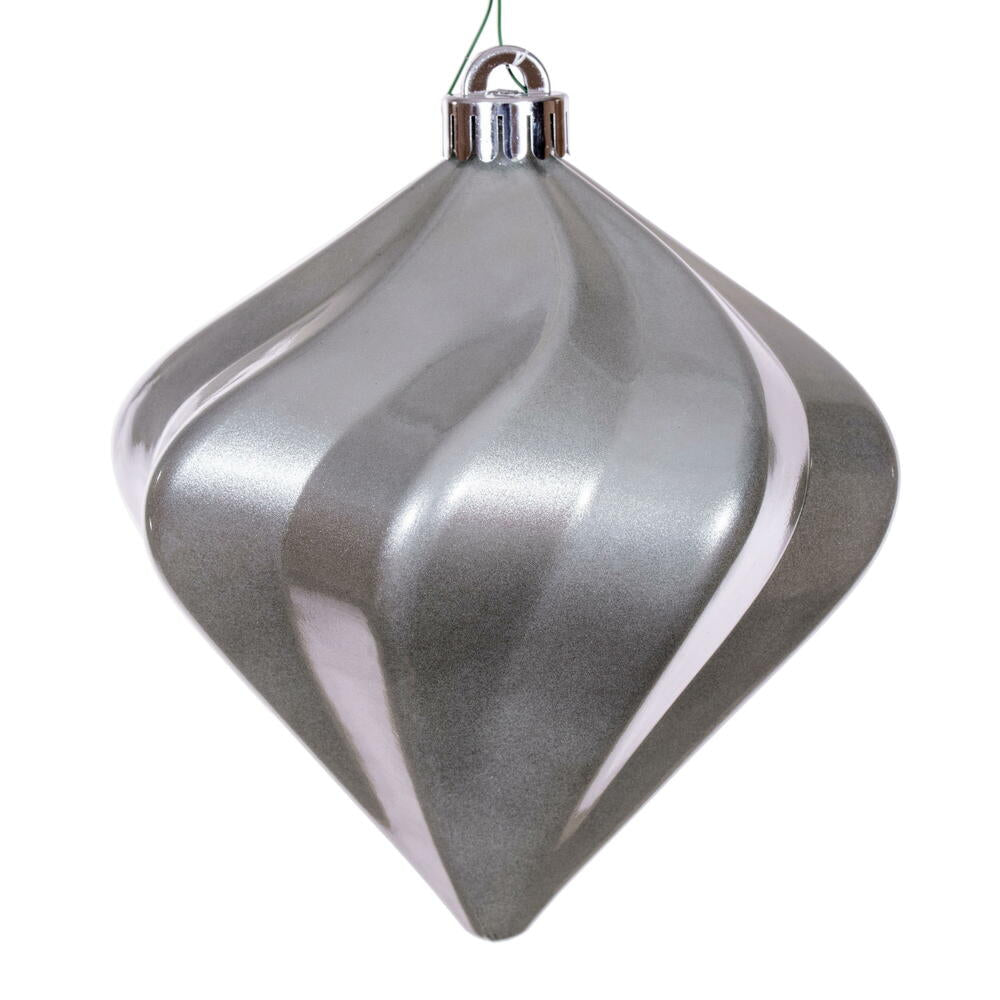 6" Candy Swirl Diamond Ornament UV (Bag of 3)