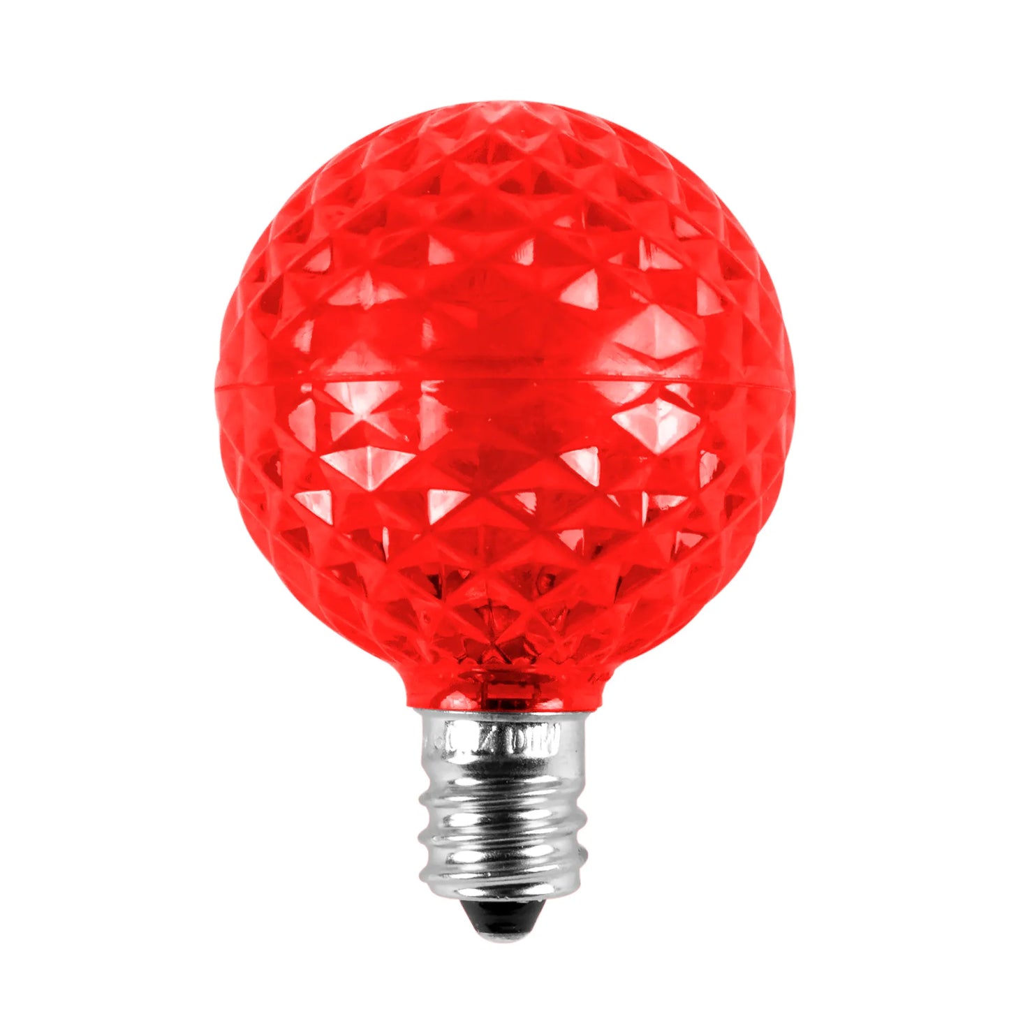 Teal LED G40 - TrueLit Pro Faceted Bulb Teal — view 8