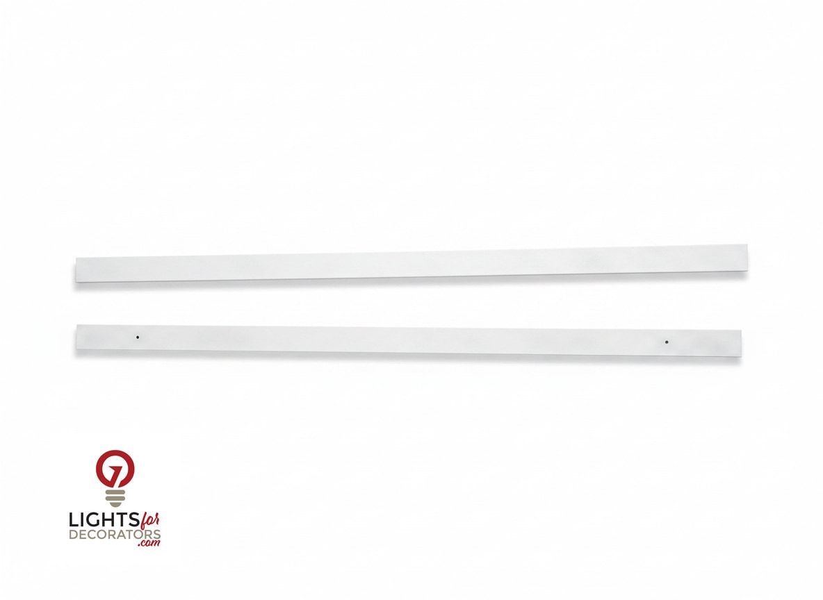 OMNI - Solid (No Holes) 2-Piece Concealment Track (40)" - 9003 Standard White