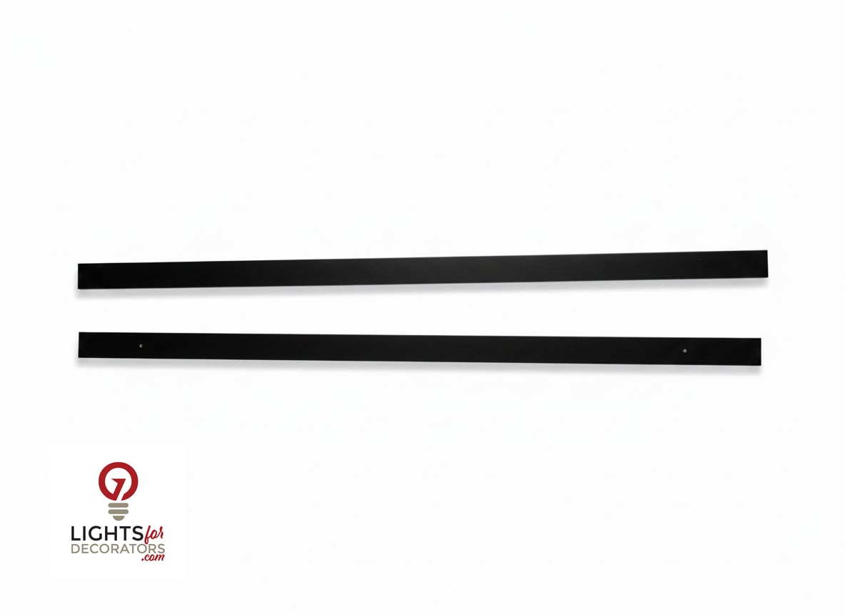 OMNI - Solid (No Holes) 2-Piece Concealment Track (40)" - 9004 Black