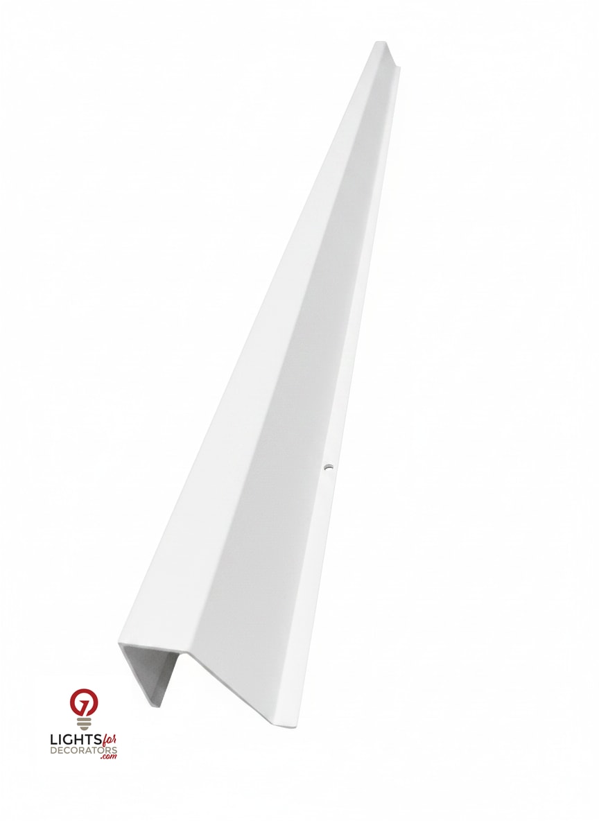 OMNI 90 Degree Parapet Track - 40" - White Aluminum