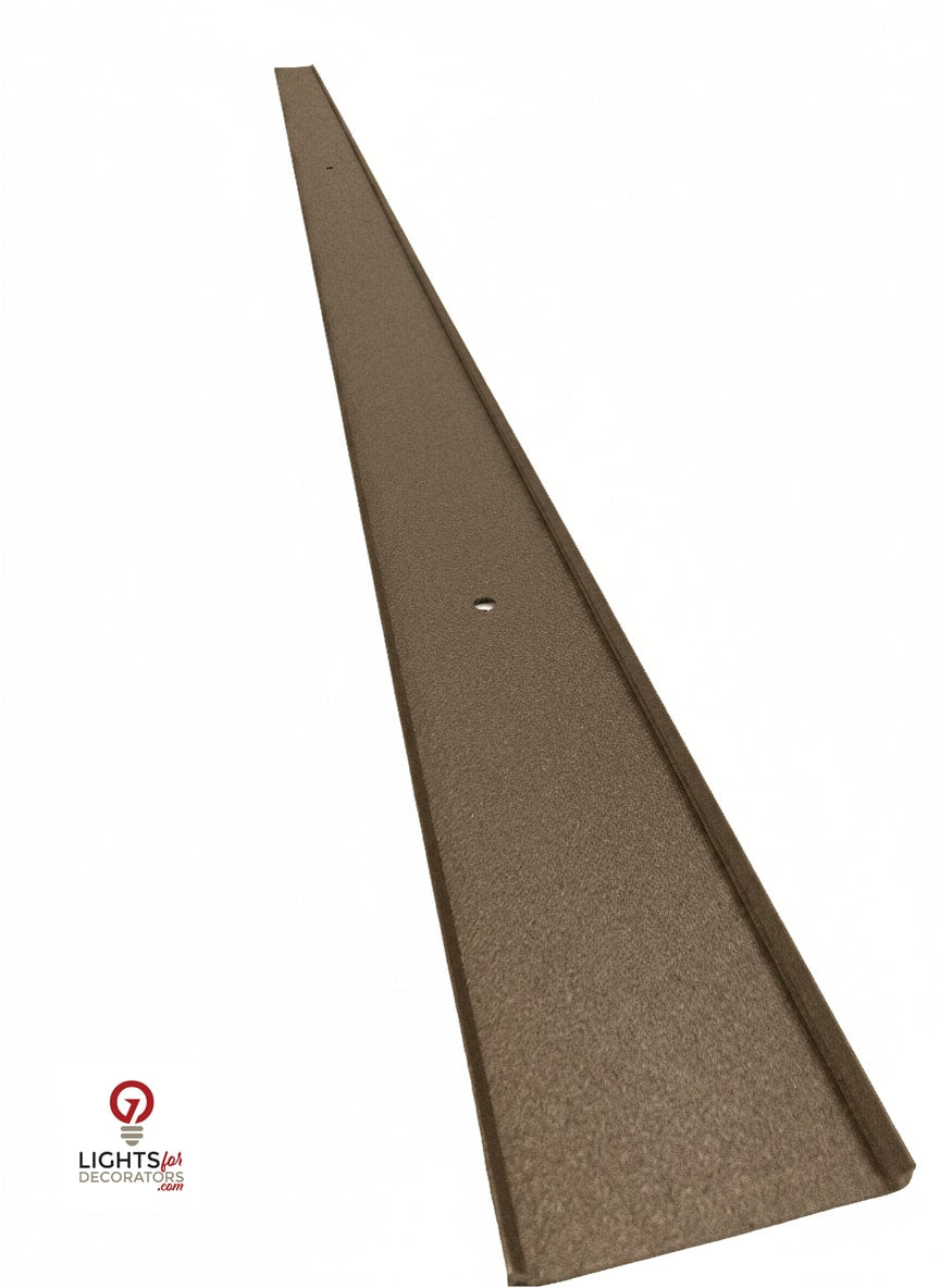 OMNI 90 Degree Parapet Track - 2 Piece - 40" - Bronze Finished Aluminum