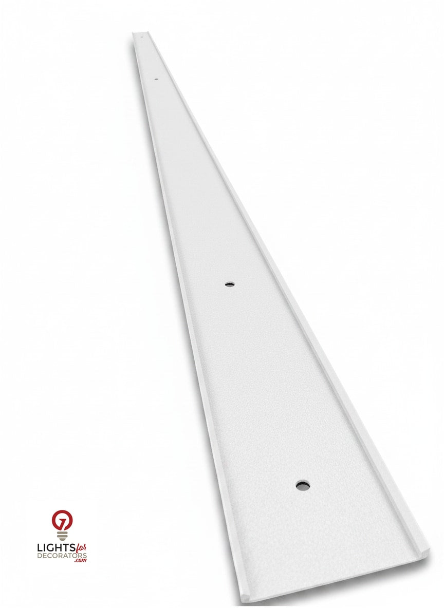 OMNI 90 Degree Parapet Track - 2 Piece - 40" - White Aluminum