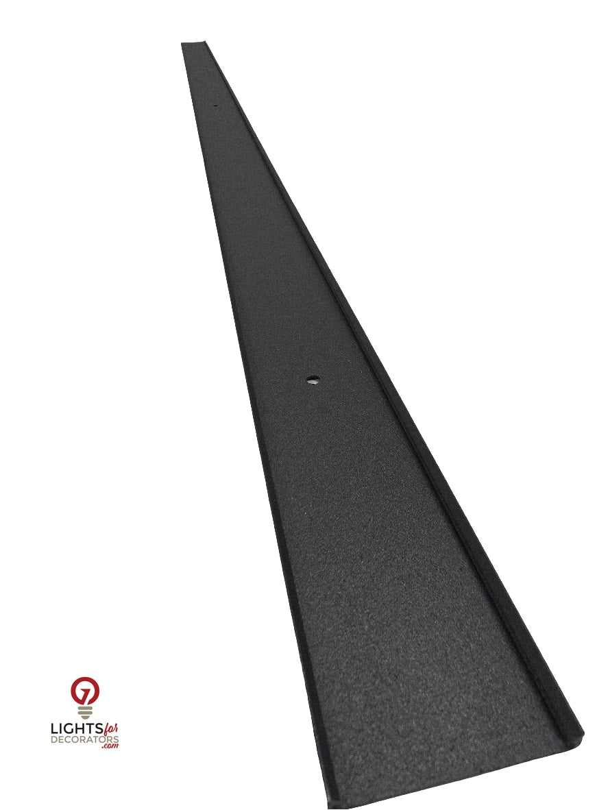 OMNI 90 Degree Parapet Track - 2 Piece - 40" - Black Aluminum