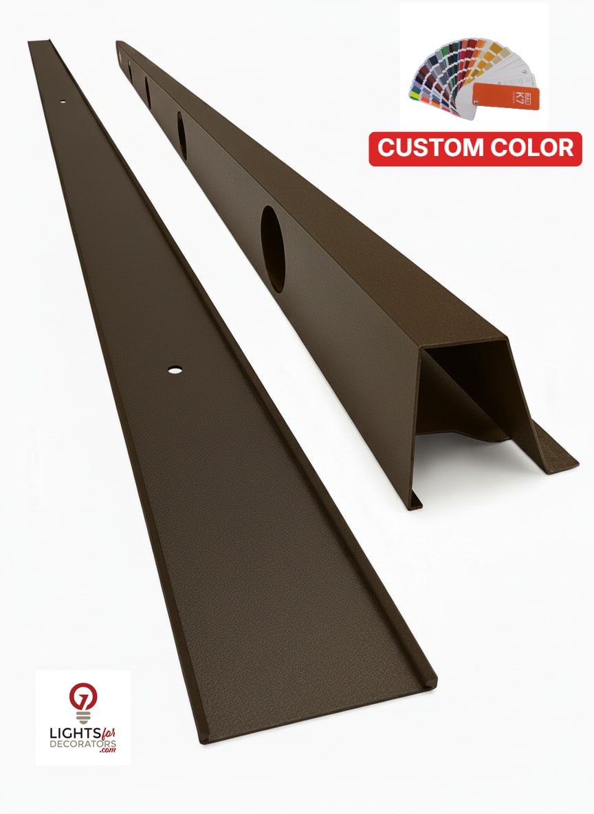 OMNI 90 Degree Parapet Track - 2 piece - 40" - Custom Color