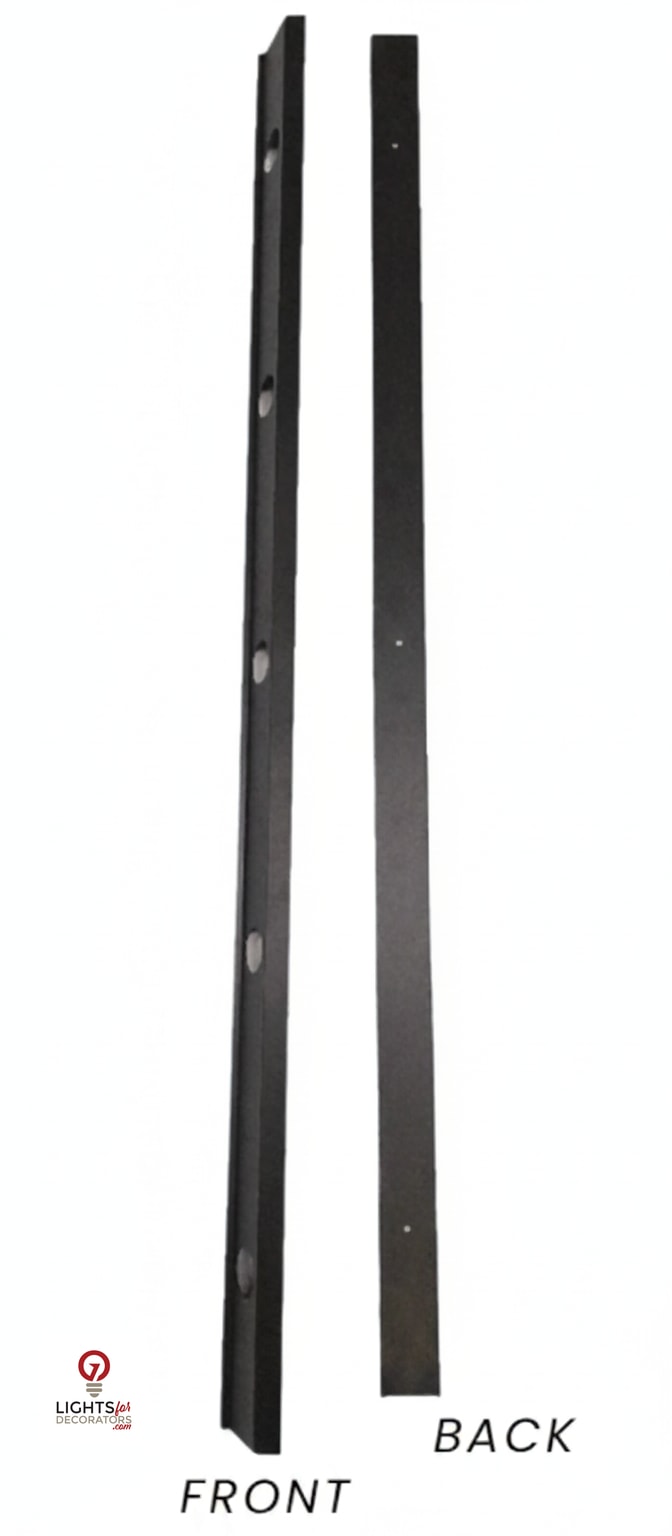 OMNI Parapet Track- Angled Output - 2 Piece - 35° - Dark Brown