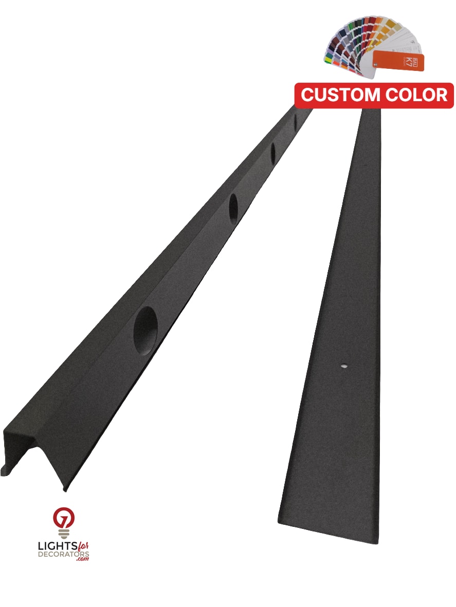 OMNI Parapet Track- Angled Output - 2 Piece - 35° - Custom Color