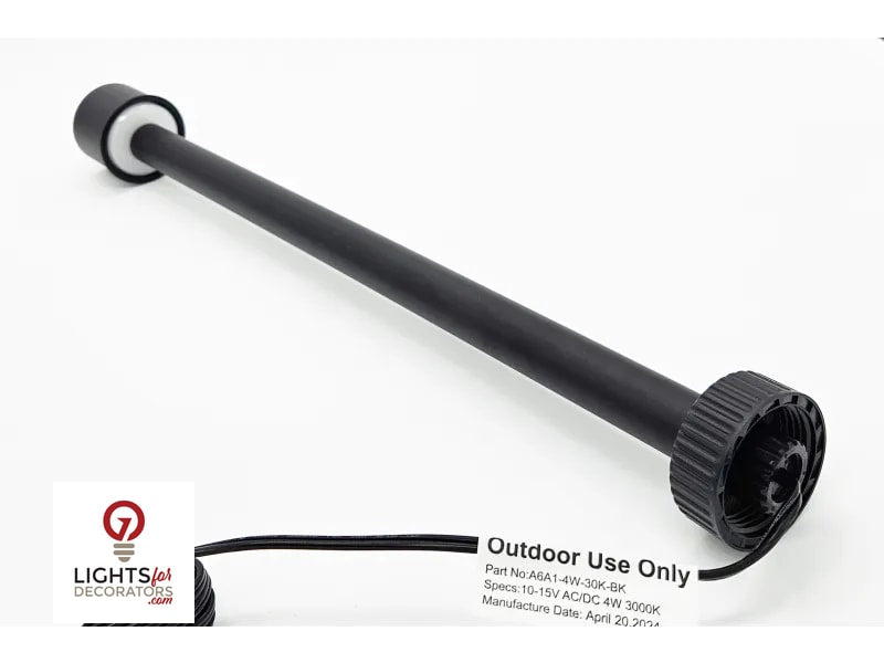 Lumien Modular 16" Riser with Module/ADJ Beam Spread Path / Area Light - Black Aluminum (4 Watt, 3000K)